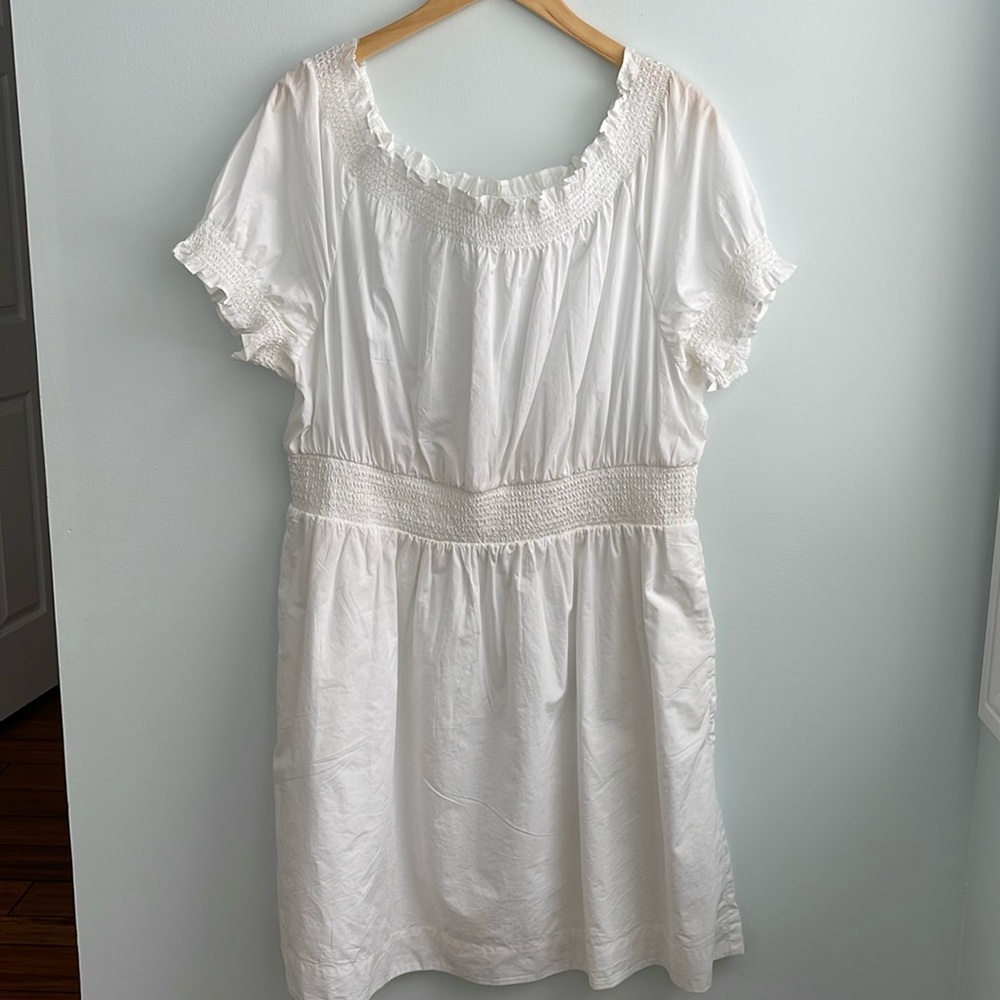 187 J. Crew White Midi Dress XXL